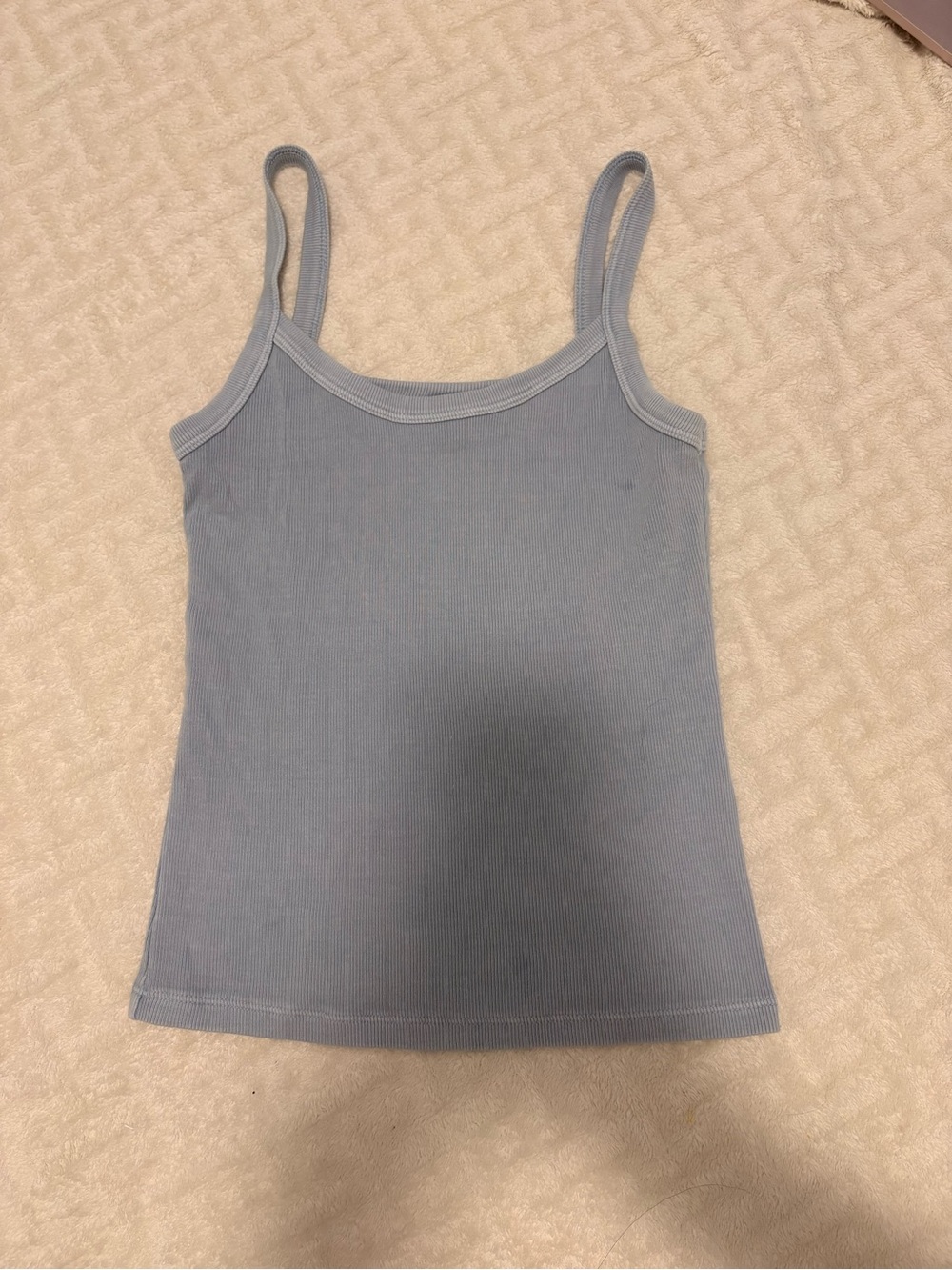 aritzia homestretch baby blue tank